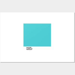PANTONE 14-4618 TCX Waterspout Posters and Art